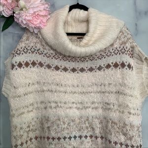 Free People Womens Oversized Short Sleeve Chunky Knit Sweater Size Large